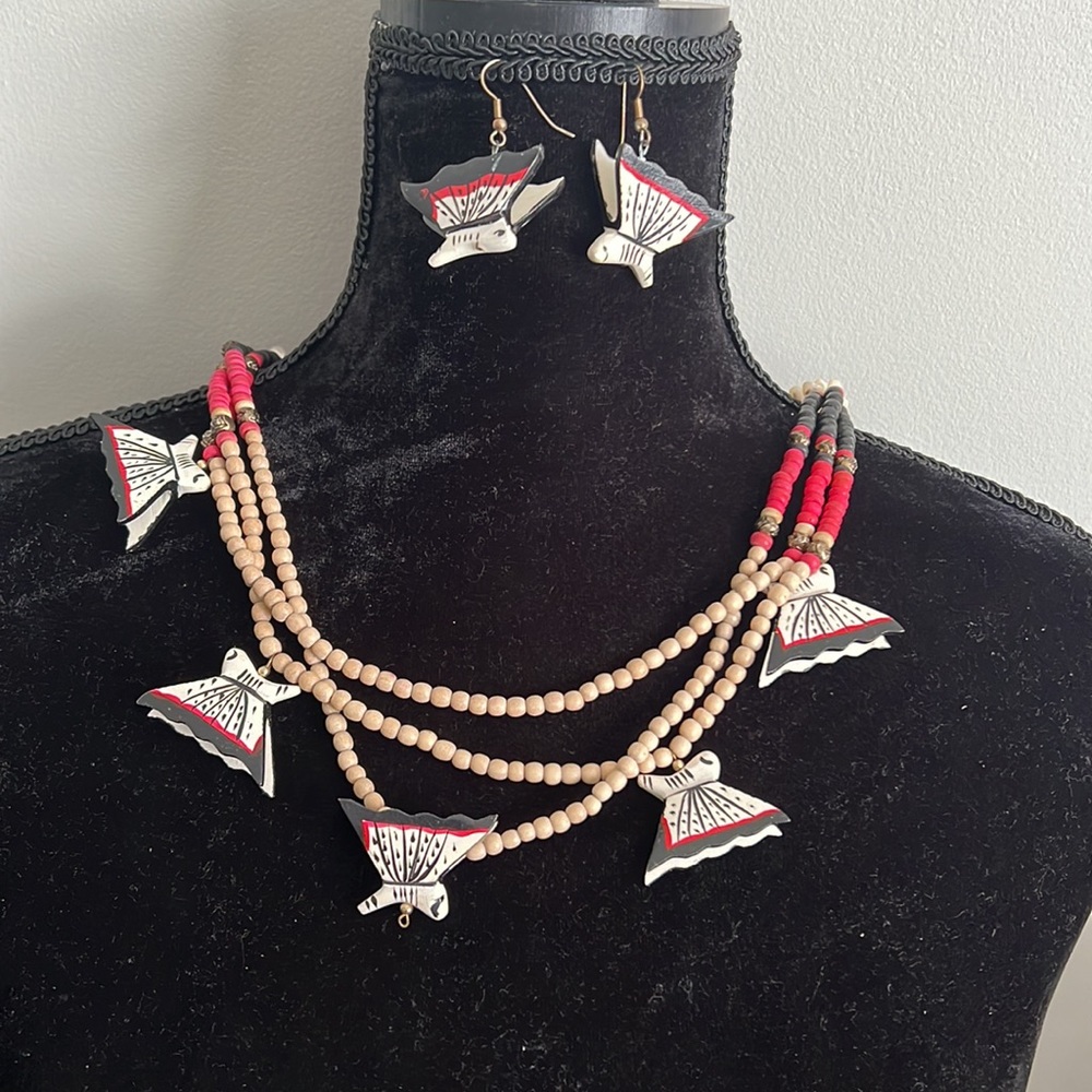 Vintage Wood Butterfly Set